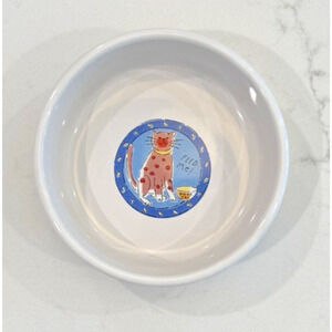SIGNATURE FEED ME CAT by RIVIERA VAN BEERS Cat Bowl Dish Excellent!